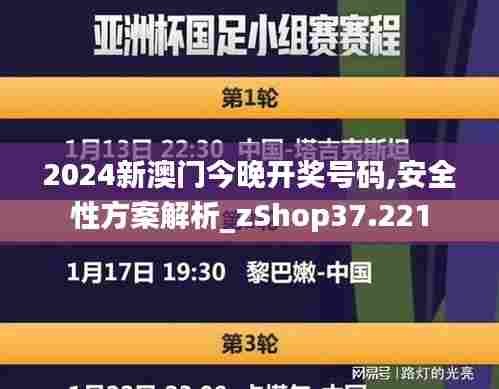 2024新澳门今晚开奖号码,安全性方案解析_zShop37.221