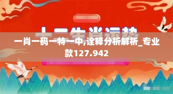 一肖一码一特一中,诠释分析解析_专业款127.942