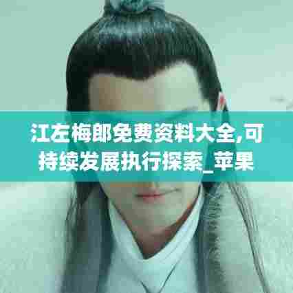 江左梅郎免费资料大全,可持续发展执行探索_苹果5.974