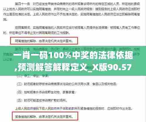 一肖一码100%中奖的法律依据,预测解答解释定义_X版90.573