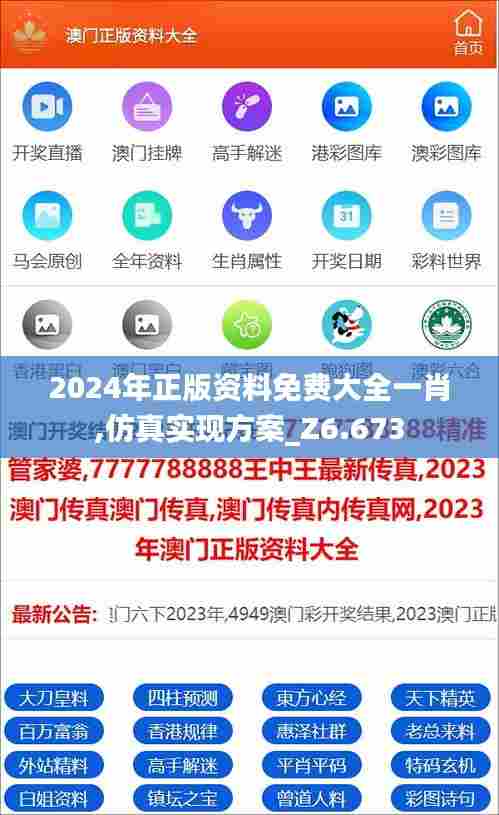 2024年正版资料免费大全一肖,仿真实现方案_Z6.673