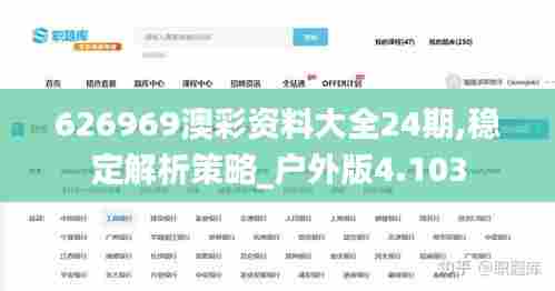 626969澳彩资料大全24期,稳定解析策略_户外版4.103
