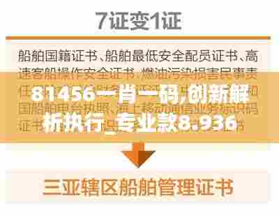81456一肖一码,创新解析执行_专业款8.936