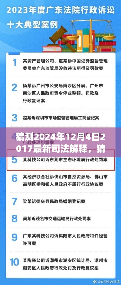 深度解读与预测，2024年12月4日最新司法解释展望与解读报告