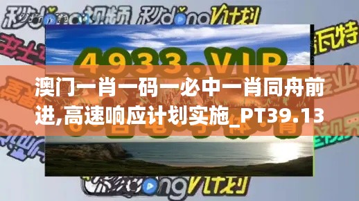 澳门一肖一码一必中一肖同舟前进,高速响应计划实施_PT39.134