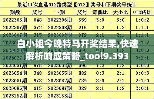白小姐今晚特马开奖结果,快速解析响应策略_tool9.393
