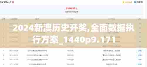 2024新澳历史开奖,全面数据执行方案_1440p9.171