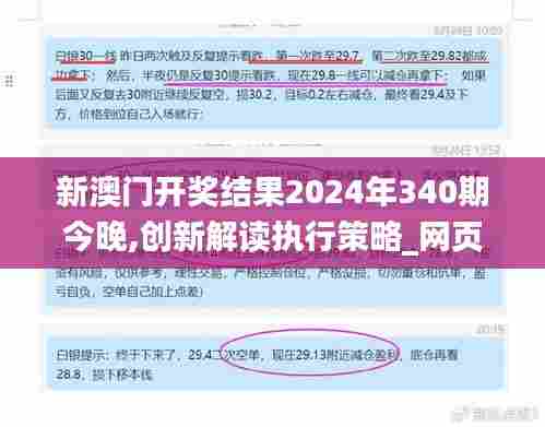 新澳门开奖结果2024年340期今晚,创新解读执行策略_网页版147.122-8