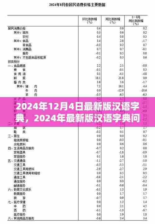 2024年最新版汉语字典问世,价值与影响探究