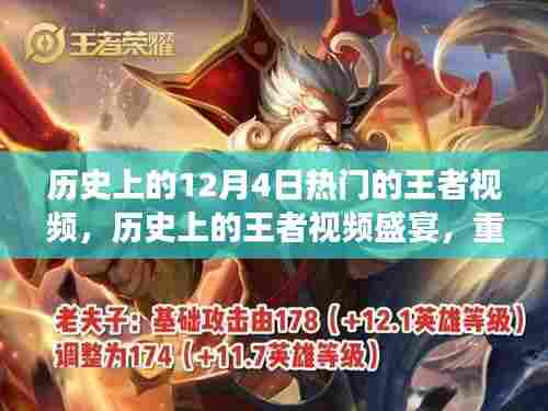 重温王者时刻，历史上的王者视频盛宴，闪耀在12月4日的游戏巅峰回顾