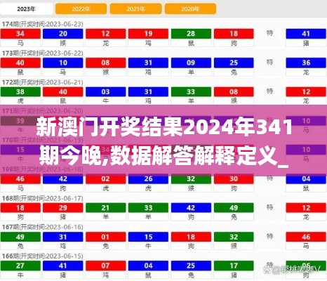 新澳门开奖结果2024年341期今晚,数据解答解释定义_投资版10.699