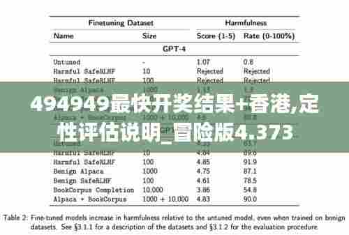 494949最快开奖结果+香港,定性评估说明_冒险版4.373