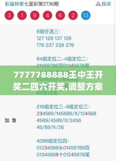 7777788888王中王开奖二四六开奖,调整方案执行细节_顶级款8.337