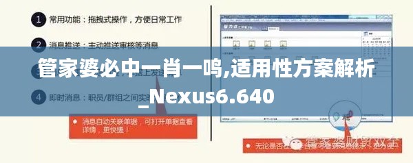 管家婆必中一肖一鸣,适用性方案解析_Nexus6.640