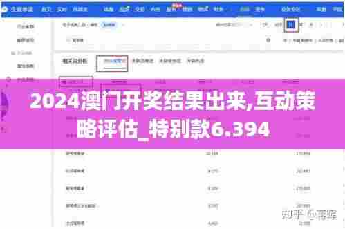 2024澳门开奖结果出来,互动策略评估_特别款6.394