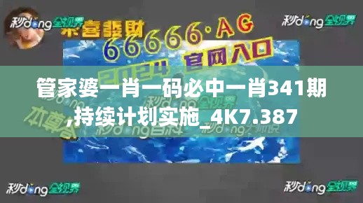 管家婆一肖一码必中一肖341期,持续计划实施_4K7.387