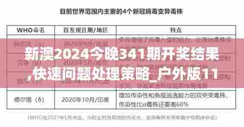 新澳2024今晚341期开奖结果,快速问题处理策略_户外版11.379