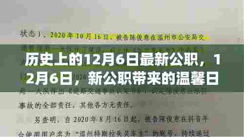 12月6日新公职上任，温馨日常故事开启