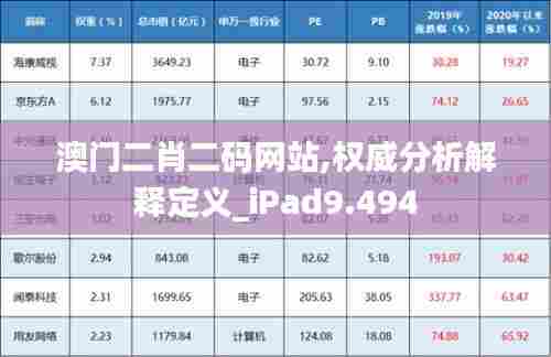 澳门二肖二码网站,权威分析解释定义_iPad9.494