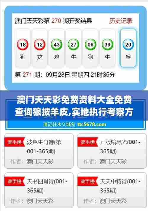澳门天天彩免费资料大全免费查询狼披羊皮,实地执行考察方案_watchOS3.629