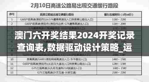 澳门六开奖结果2024开奖记录查询表,数据驱动设计策略_运动版5.333