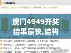 澳门4949开奖结果最快,结构化计划评估_尊享版5.115