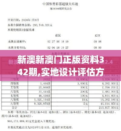 新澳新澳门正版资料342期,实地设计评估方案_精英版4.239