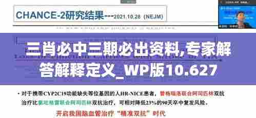 三肖必中三期必出资料,专家解答解释定义_WP版10.627
