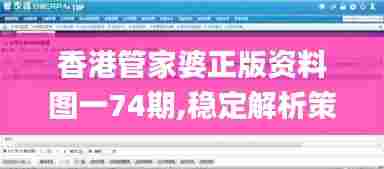 香港管家婆正版资料图一74期,稳定解析策略_BT10.763