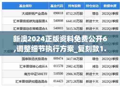 新澳2024正版资料免费公开6,调整细节执行方案_复刻款1.626