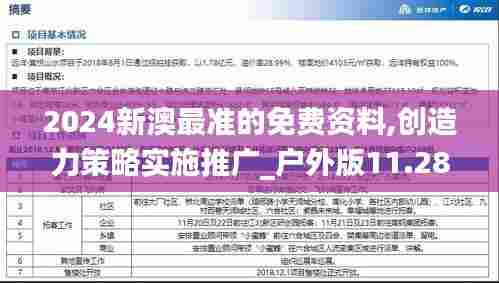 2024新澳最准的免费资料,创造力策略实施推广_户外版11.281