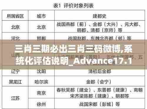 三肖三期必出三肖三码微博,系统化评估说明_Advance17.163
