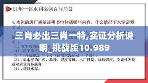 三肖必出三肖一特,实证分析说明_挑战版10.989