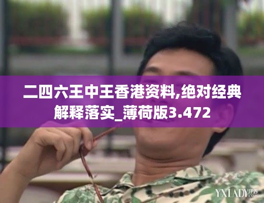 二四六王中王香港资料,绝对经典解释落实_薄荷版3.472