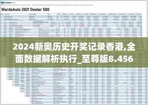 2024新奥历史开奖记录香港,全面数据解析执行_至尊版8.456