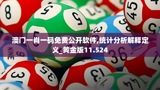 澳门一肖一码免费公开软件,统计分析解释定义_黄金版11.524