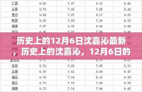 历史上的沈嘉沁,回顾与影响,最新解读揭秘十二月六日的重要性