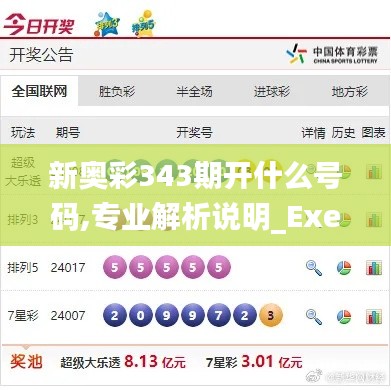 新奥彩343期开什么号码,专业解析说明_Executive18.768