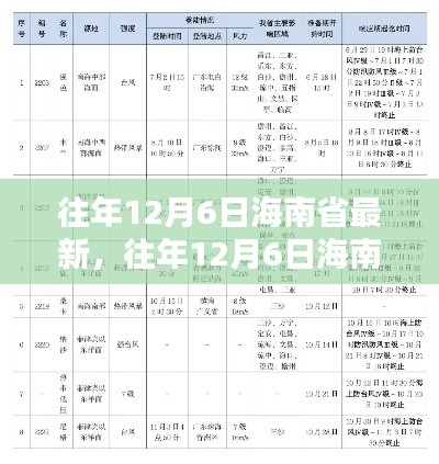 小红书带你探索海南新风貌,往年12月6日海南省最新资讯一览