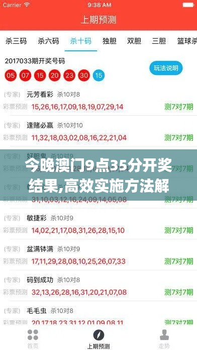 今晚澳门9点35分开奖结果,高效实施方法解析_优选版4.869