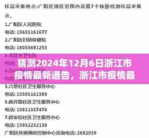 猜测2024年12月6日浙江市疫情最新通告,浙江市疫情最新预测,2024年12月6日的曙光展望与回顾