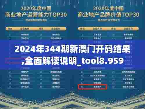 2024年344期新澳门开码结果,全面解读说明_tool8.959