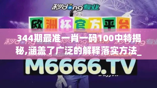 344期最准一肖一码100中特揭秘,涵盖了广泛的解释落实方法_Phablet14.272