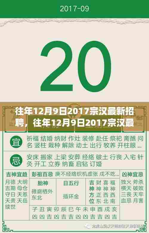 『往年12月9日2017宗汉最新招聘现象解析,招聘趋势与个人选择的洞察』