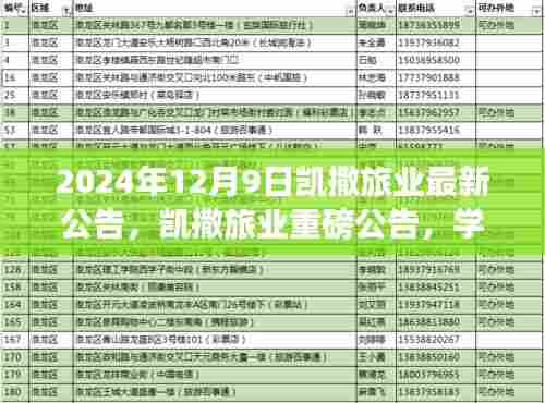 凯撒旅业重磅变革,学习魔力塑造未来之旅的信心承诺