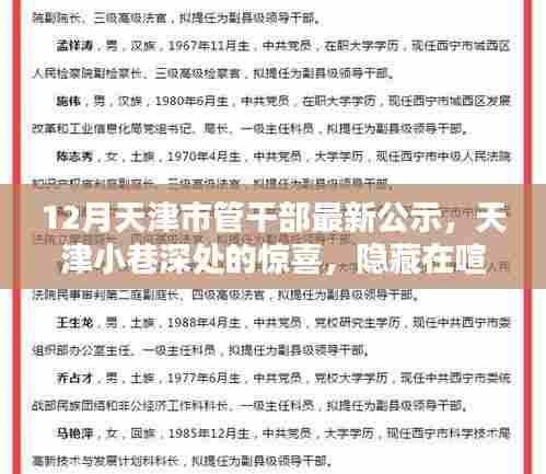 天津市管干部最新公示与隐藏在喧嚣之外的特色小店风采