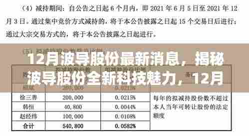 揭秘波导股份全新科技魅力,引领未来生活潮流的12月高科技产品重磅发布
