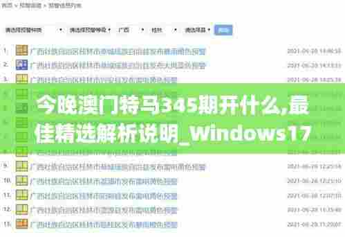 今晚澳门特马345期开什么,最佳精选解析说明_Windows17.540