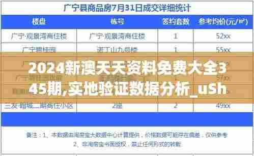 2024新澳天天资料免费大全345期,实地验证数据分析_uShop9.325