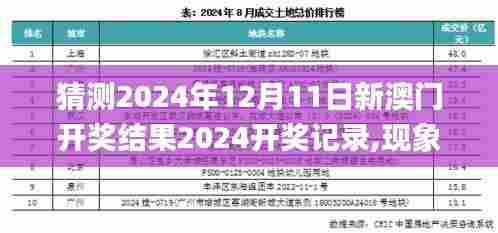 猜测2024年12月11日新澳门开奖结果2024开奖记录,现象解答解释定义_1440p13.115